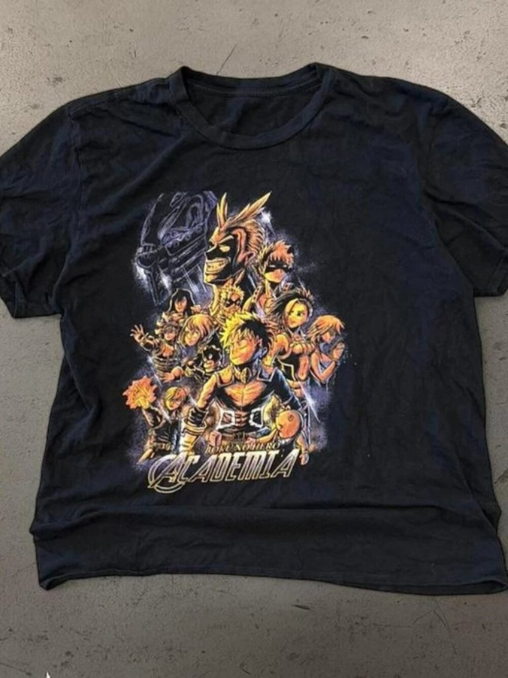 Fire my hero academia anime graphic T-shirt